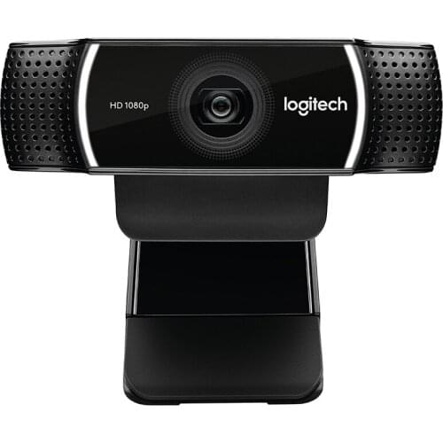 Logitech Web Camera C922 HD camera 1080P Auto Focus Webcam with 2 Omnidirectional Microphones suitable for laptop LCD or CRT
