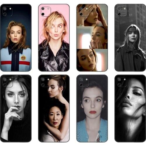 Black tpu Case For OPPO Realme C11 C20 C21 Case Back Cover Bumper Killing Eve Customer