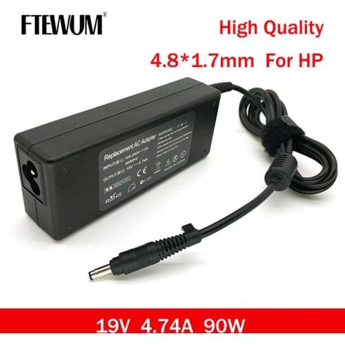 19V 4.74A 90W 4.8*1.7mm AC Laptop Charger Nptebook Power Adapter For HP Portable Charger For HP G70/G70t/G71 Laptop Adapter