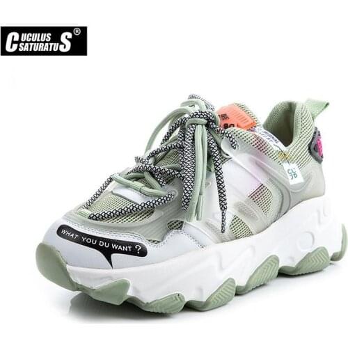 Women Shoes 2021 Chunky Sneakers Lady Vulcanize Shoes Femme Platform Sneakers Trainers Casual Shoes Woman Brand Summer Sports