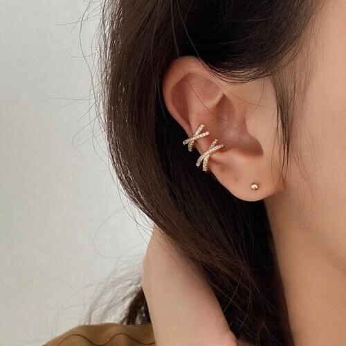 Zeojrlly Fashion Classic Geometric Women Clip Earrings Ear Bone Clip Female 2020 New Jewelry Simple Small Earrings