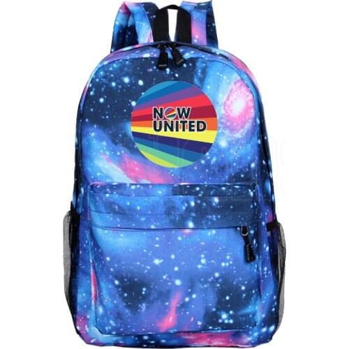 NU Team Now United-Better Album Backpack Women Hip Hop Girls Travel Bag Now United Lyrics Bookbag Laptop School Bags for Teenage