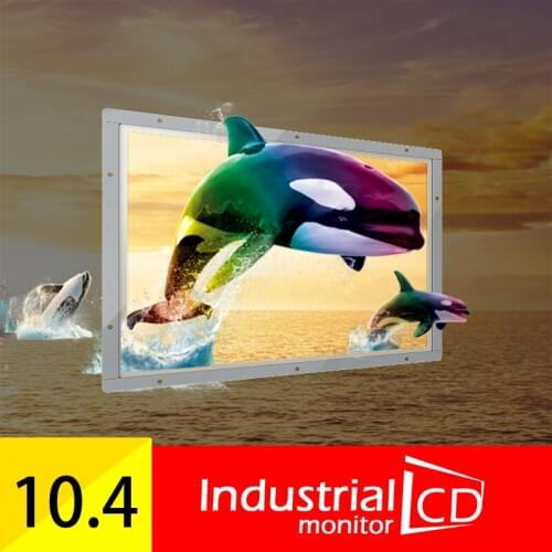 10" 12.1" 15" Open Frame Resistive Touch Screen Industrial Metal Monitor with 4 wire industry display Touch 4:3 Monitor VGA USB