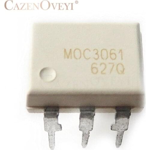10pcs/lot MOC3061 M0C3061 DIP-6 Optoisolator - Triac new original In Stock
