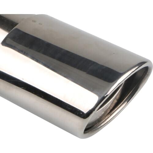 2.5inch Stainless Steel Car Exhaust Tail Pipe Tip Muffler Universal Silver