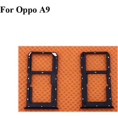 2PCS Original new For Oppo A9 A 9 Sim Tray Holder For Lenovo K350t Card Reader Tray Holder Slot OppoA9 A 9 Replacement
