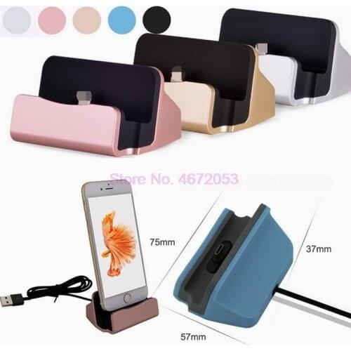 200pcs/lot USB Type-c Micro 8 pin Sync Data USB Dock Cradle Charger Stand Station Charging For Samsung huawei iphone xiaomi