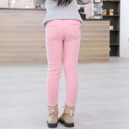 2020 New Autumn Casual Girls Long Trousers Spring Childrens Tights Leggings For Girls Solid High Colorful Cotton Kids Pant W202