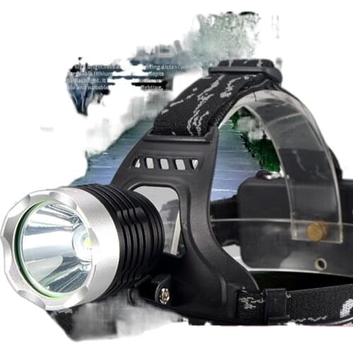 3000 bright illuminating headlamp glare charging T6 head mounted night fishing light yellow lamp 18650