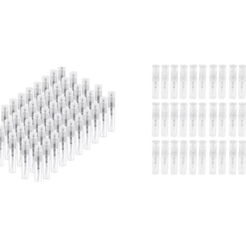80 Pcs Disposable Perfume Atomizer, Clear Plastic Spray Bottle Portable Fragrance Spray Bottle, 3Ml & 2Ml