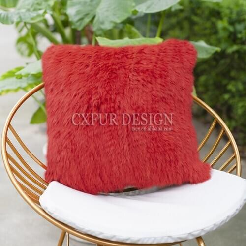 Free Shipping CX-D-79M Home Decor Knitted Rabbit Fur Sofa Cushion Cover