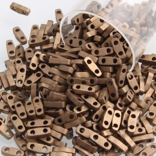 Taidain Quarter Miyuki Tila Beads Bracelet Seedbeads Beadwork Bohochic Beading Jewelry 5x1.2x1.9mm 5g/lot About 220Pieces