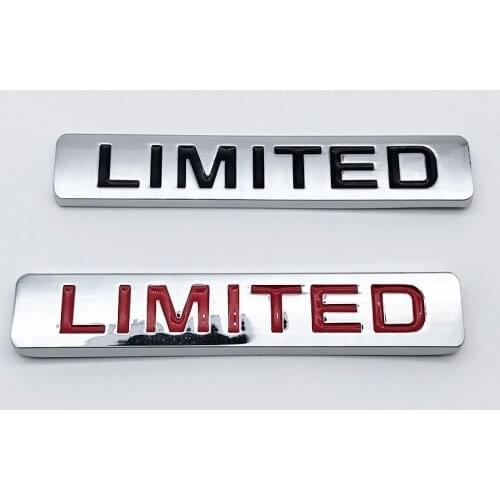 HOT 3D Black Red Limited Edition Metal Sticker Universal Car Auto Body Emblem Badge Sticker Decal Chrome Emblem Car Styling