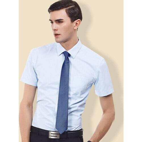 Men Clothes 2017 Summer Social Masculina Cotton Shirt Breathable Men Short Sleeve Shirt Plus Size Brand-clothing Mens Shirt