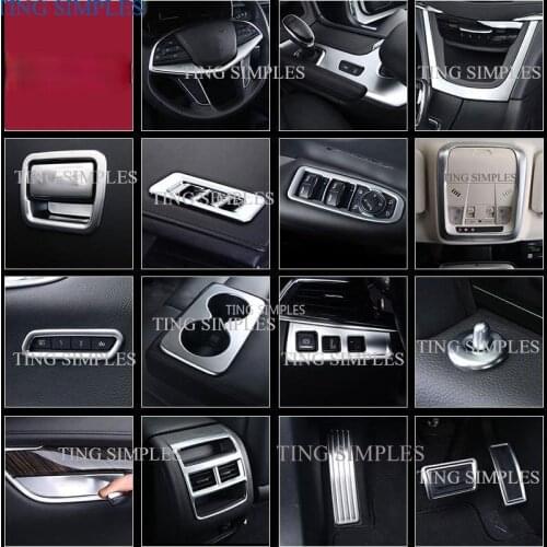For Cadillac XT6 2020 2021 Car Door Sticker Air outlet of air conditioner Interior ABS Chrome Accessories