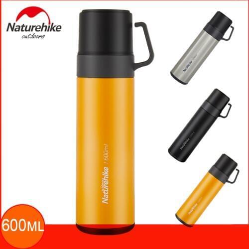 Naturehike 600ML 304 Stainless Steel Vacuum Insulated Sports Bottle | 20 Hours Hot | 18 Hours Cold | Reusable Water Bottle Flask