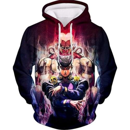New Comics JoJos Bizarre Adventure 3D Printed Autumn Men Women Sweatshirt Fashion Hoodie Casual Hoodies Funny Streetwear Coat