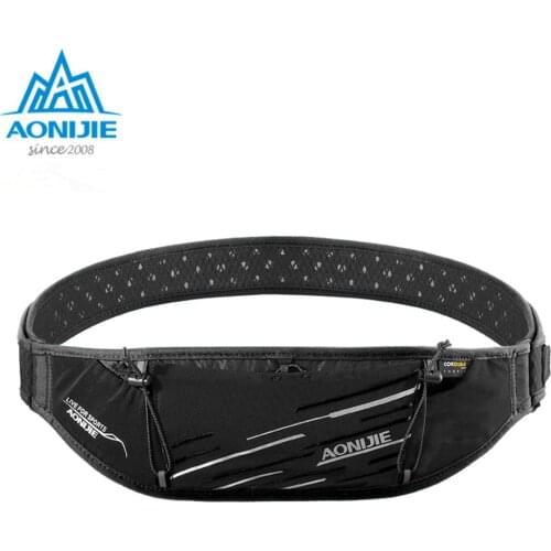 AONIJIE W952 Slim Running Waist Bag Belt Fanny Hydration Pack Water Bottle Holder For Travel Money Marathon Gym Workout Fitness
