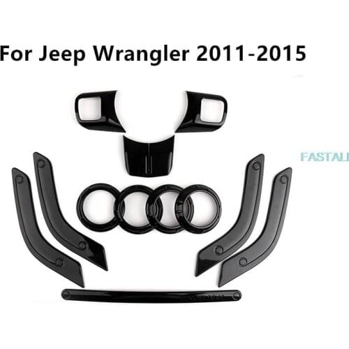 For Jeep Wrangler 2011-2015 Steering wheel inner door handle central control air outlet interior decoration high quality