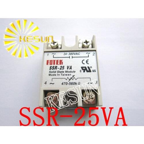 SSR-25VA 25A 470-560K ohm TO 24-380V AC SSR Solid State Relay Resistance Regulator x 10PCS