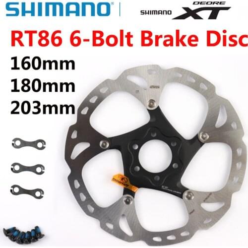 SHIMANO XT SM RT86 Ice Point Technology Brake Disc 6 Bolt M8000 Mountain Bikes Disc SHIMANO RT86 160MM 180MM 203MM MTB Part