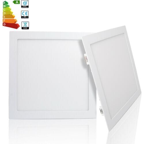 Ultra-thin LED Panel Downlight Panel Light Square LED Ceiling Recessed Surface Mounted LED lamp 6W/12W/18W/24W