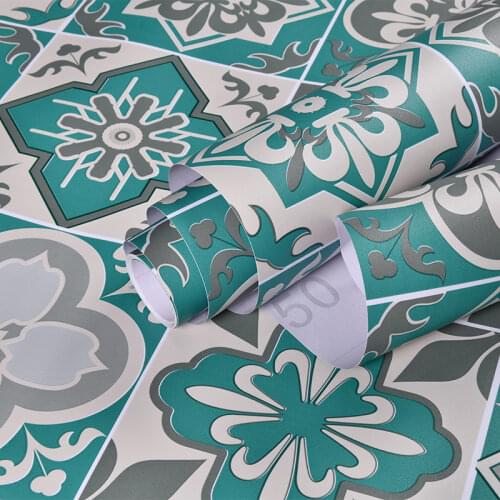 Thicken Wall Stickers Wallpaper Self Adhesive Pvc Floor Tile Stickers Waterproof Floor Stickers Wear Resistant Creative Sticker