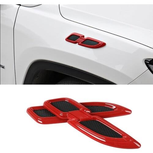 Fender Decoration for Jeep Compass 2017 2018 2019 2020 2021 Car Protection Stickers Styling Exterior Accessory Red Chrome Black