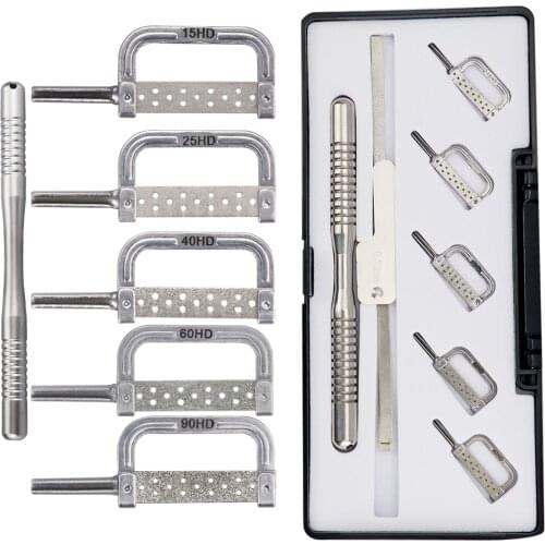 1 Box Dental Orthodontic Interproximal Enamel Reduction Automatic Strip 15 To 90 HD Interproximal Enamel Reduction Handle IPR