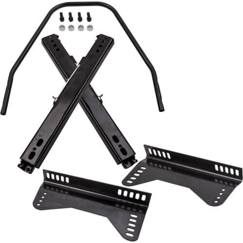 1 Pair Car Racing Bucket Seat Runners Sliders Subframe 270mm + Side Mount Brackets