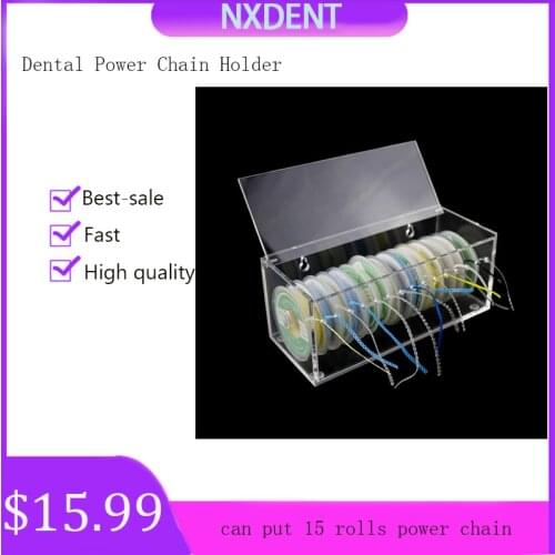 1pcs Dental Power Chain Dispalyer Dental Power Chain Holder Dental Orthodotic Tool For Storage Acrylic Material