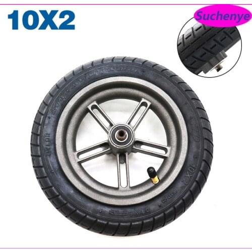 10 inch Rear Wheel Hub Disc brake Disc tyre axle for Xiaomi Mijia M365 Wheel Electric Scooter WanDa 10x2 wheel