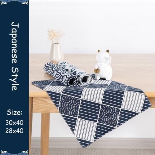 4 PCS Placemats for Dining Table Cotton Linen Coaster Tableware Decor Place Mats in Kitchen Insulation Japanese Style Bowl Mat