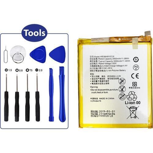 1pc HB366481ECW 3000mAh Phone Battery For Huawei P9 Ascend P9 P10 Lite P20 Lite G9 honor 8 5C Battery+Repair Tools
