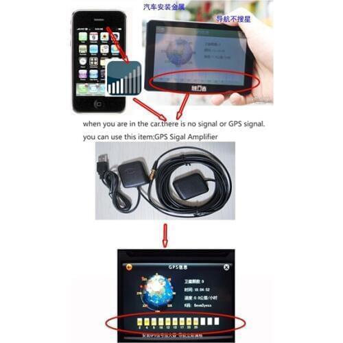 Car External USB Antenna 30DB GPS Signal Amplifier Receiver Repeater for Automobiles GPS Navigation receiver