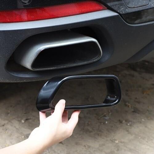 For BMW X5 G05 X7 G07 2019-21 Stainless Car Black Car Exhaust Pipe Cover Stickers Car Accessories（Suitable for M sports version