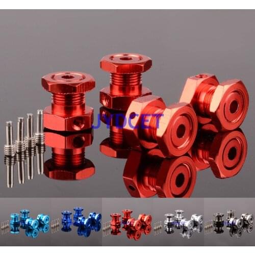 ERO-012 #5353 4pcs Aluminum 17mm Hex Wheel Nuts Hubs with Threadlock For RC TRAXXAS 1/10 Revo Summit Slayer Pro 4X4 T-Maxx