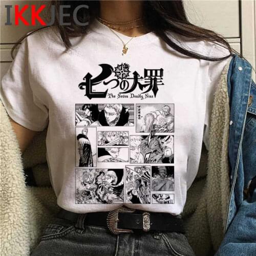Death Note the Promise Neverland Fullmetal Alchemist Tshirt Seven Deadly Sins men graphic tees couple clothes tumblr t-shirt