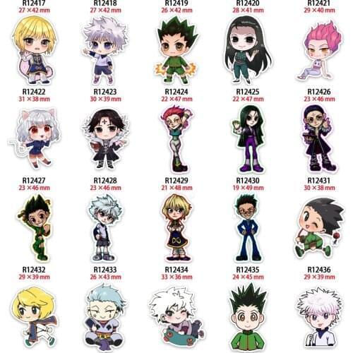 Hunter x Hunter Character Resina Planar for Hair Bows DIY Craft Embellishments