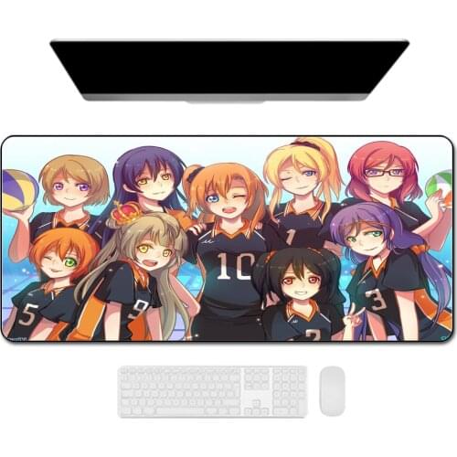 Haikyuu Basketball Girl Anime Mouse Pad Xxl Notebook Office Game Accessories Desk Mat Computer Keyboard Desktop Carpet Non-slip
