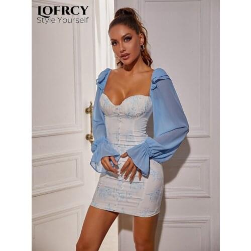 Lofrcy Long Sleeve Summer Dresses