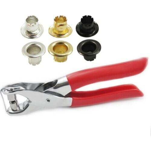 300 pcs Grommets Eyelets for Canvas Clothes Leather Self Backing and Pliers 3/16" 4mm MIX Color