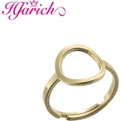 Minimalist Circle Rings Fashion Jewelry Adjustable Stainless Steel Simple Geometric Round Knuckle Rings Bague Femme