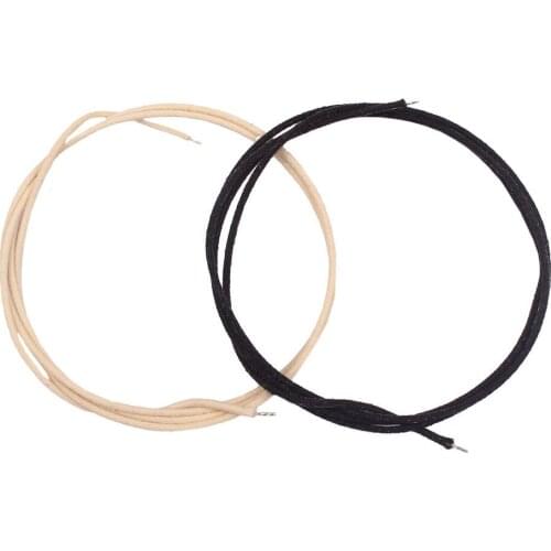 Set of 2 Copper Single-conductor Push-Back Guitar Pickup Wire Cable 22awg 1m