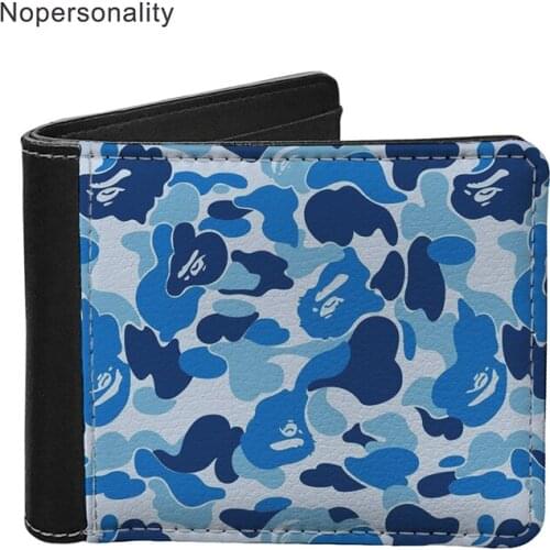 Nopersonality Camouflage Colorful Mini Lady Wallet Folding Money/Coin Purse for Female Women Casual Slot Wallet Custom Cartera