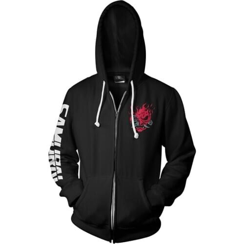 New Game punk Style 2077 Cosplay Hoodie Mens and Womens Casual Sports Sweater New