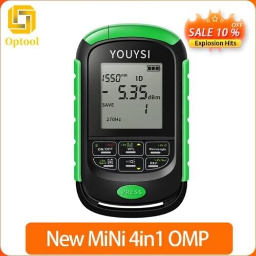 New 4in1 Optical Power Meter Visual Fault Locator LED Network Cable Test OPM Optical Fiber Tester VFL 5km 15km 30km 30MW