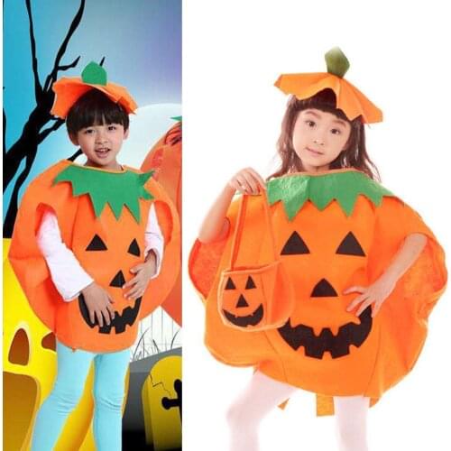 New Costume Party Costumes for Children Halloween Childrens Costumes Kid Party Role Playing Pumpkin Costume Wholesale