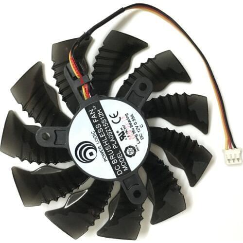 GPU VGA Cooler fan For GIGABYTE R7 360 2 GB GTX960 GTX 970 MINI-ITX graphics card cooling (PLA09215S12H 85MM 3Pin)