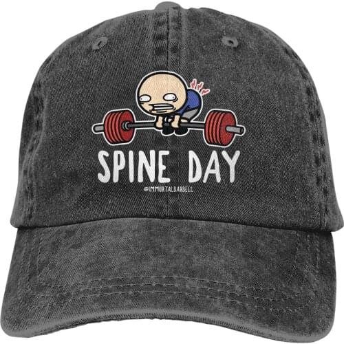 Spine Day Baseball Cap Men Bodybuilding Ripped Muscle Training Caps colors Women Summer Snapback Caps